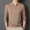 Men's New Mulberry Silk Business Casual Polo Shirt