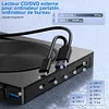 USB 7-in-1 Multi-functional Optical Drive, Desktop External DVD Burner, Laptop Universal Optical Drive Expansion Dock