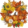 Diamond Painting-DIY Crystal Rhinestone Pumpkin Wreath