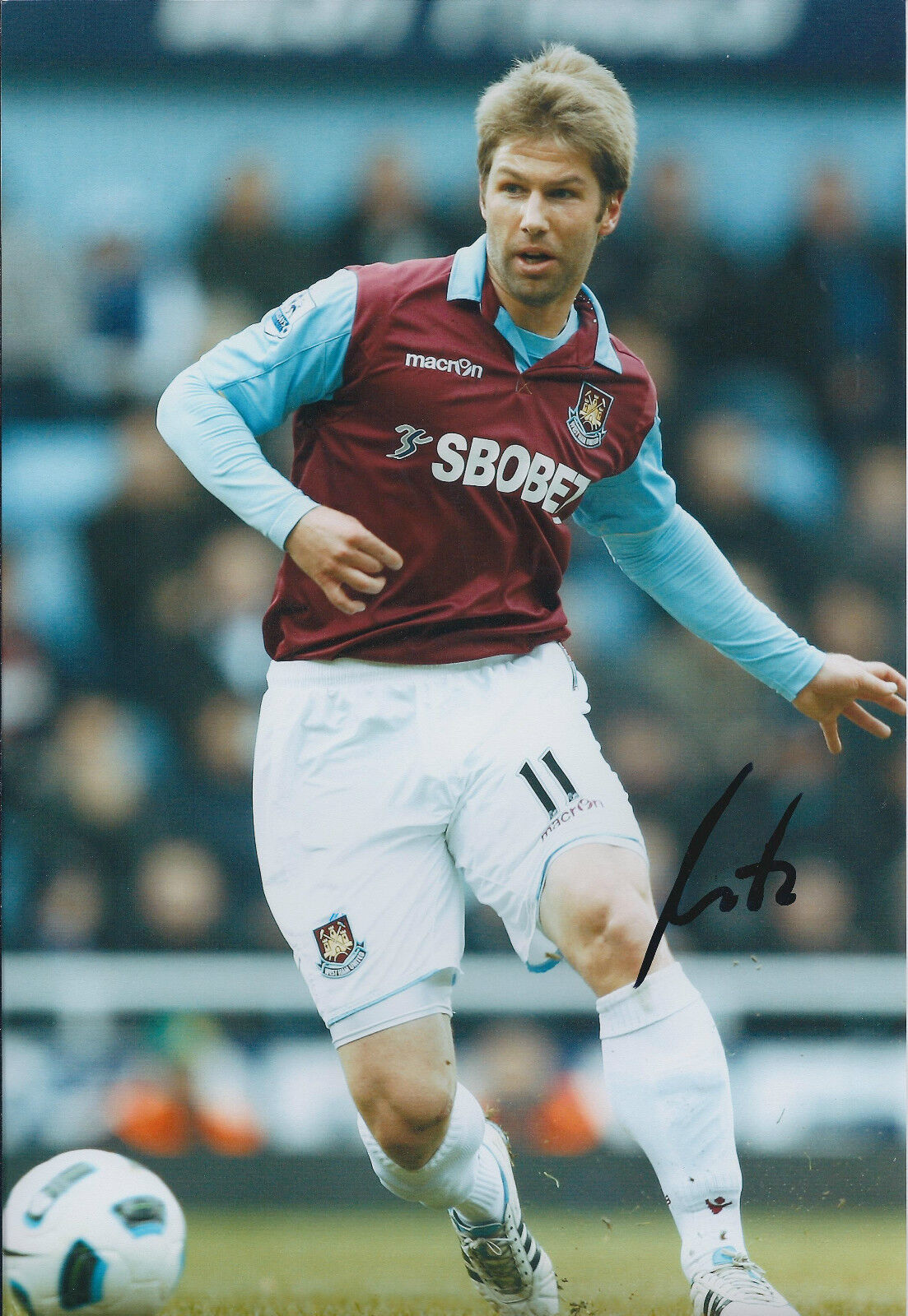 Thomas HITZLSPERGER Signed Autograph 12x8 Photo Poster painting AFTAL COA West Ham United