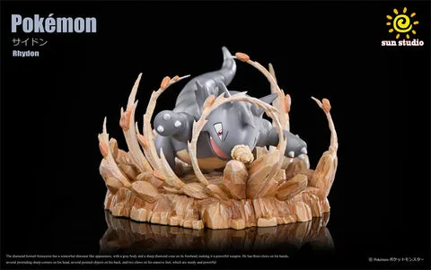 1/20 Scale World Zukan Rhydon & Rhyperior - Pokemon Resin Statue