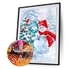Diamond Painting -DIY Full Square Drill Snowman And Bird