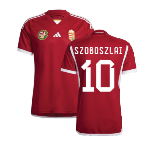 Hungary Dominik Szoboszlai 10 Home Shirt Kit 2023-2024