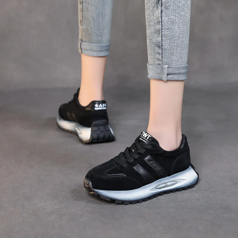 Yyvonne Shoes Ladies Old Dad Shoes Casual Low-Top Shoes 2025 Spring New Four Seasons Single Shoes