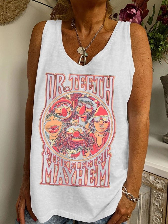 Women's Hippies Dr. Teeth & The Electric Mayhem Print Tank Top