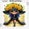 Diamond Painting-DIY Crystal Rhinestone Floral Hat Girl