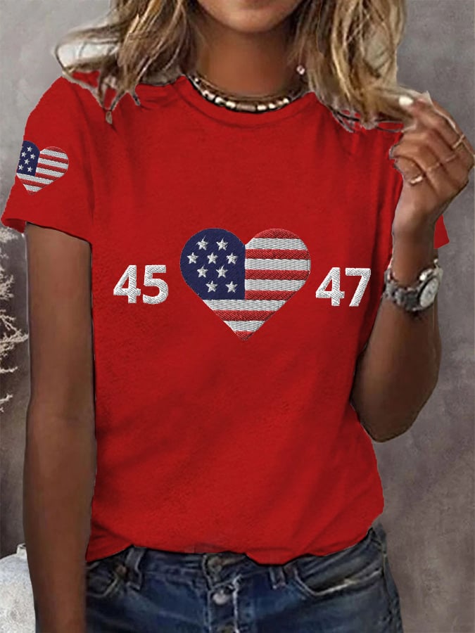 Women's American Flag 2024 Tee