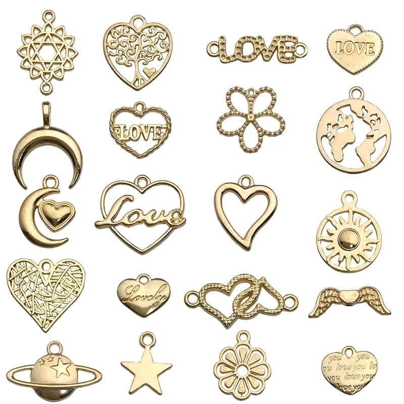 1 Piece Alloy Heart Shape Jewelry Accessories Pendant