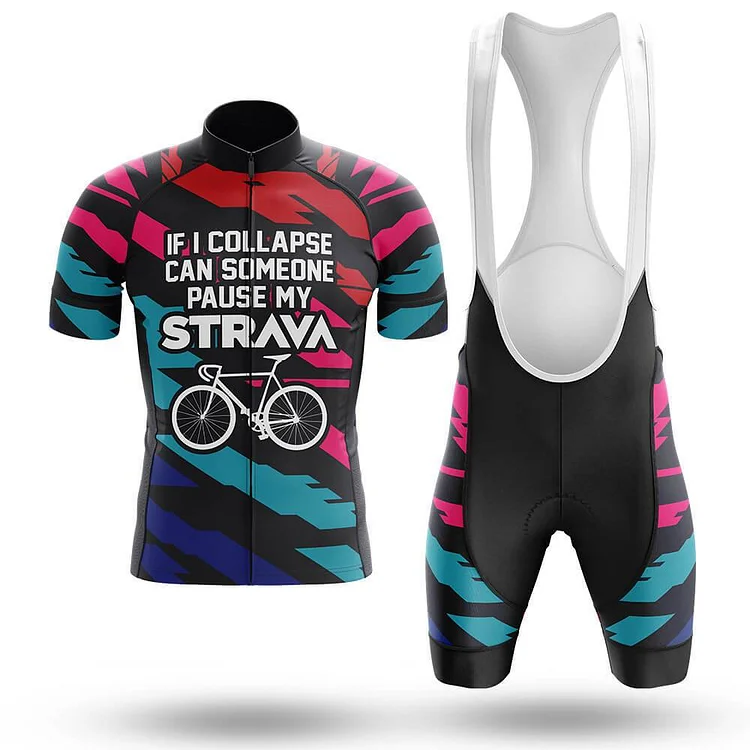 Pause My Strava Men's Short Sleeve Cycling Kit