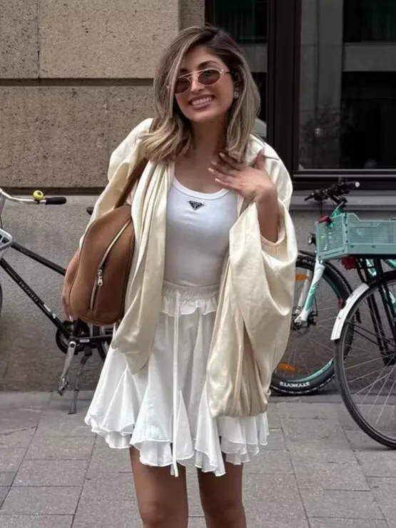 Nigikala Nigikala Women's Clothing 2025 Autumn Collar Long Sleeves Canopy Jacket Baseball Uniform Coat Women A15048