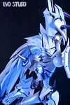 Omnimon Merciful Mode with LED - Digimon Resin Statue - EVO Studios