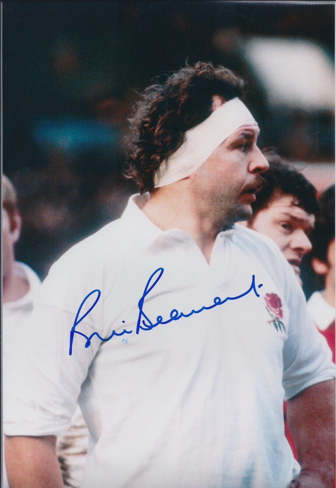 Bill BEAUMONT SIGNED Autograph 12x8 Photo Poster painting AFTAL RD COA England Rugby Legend RARE