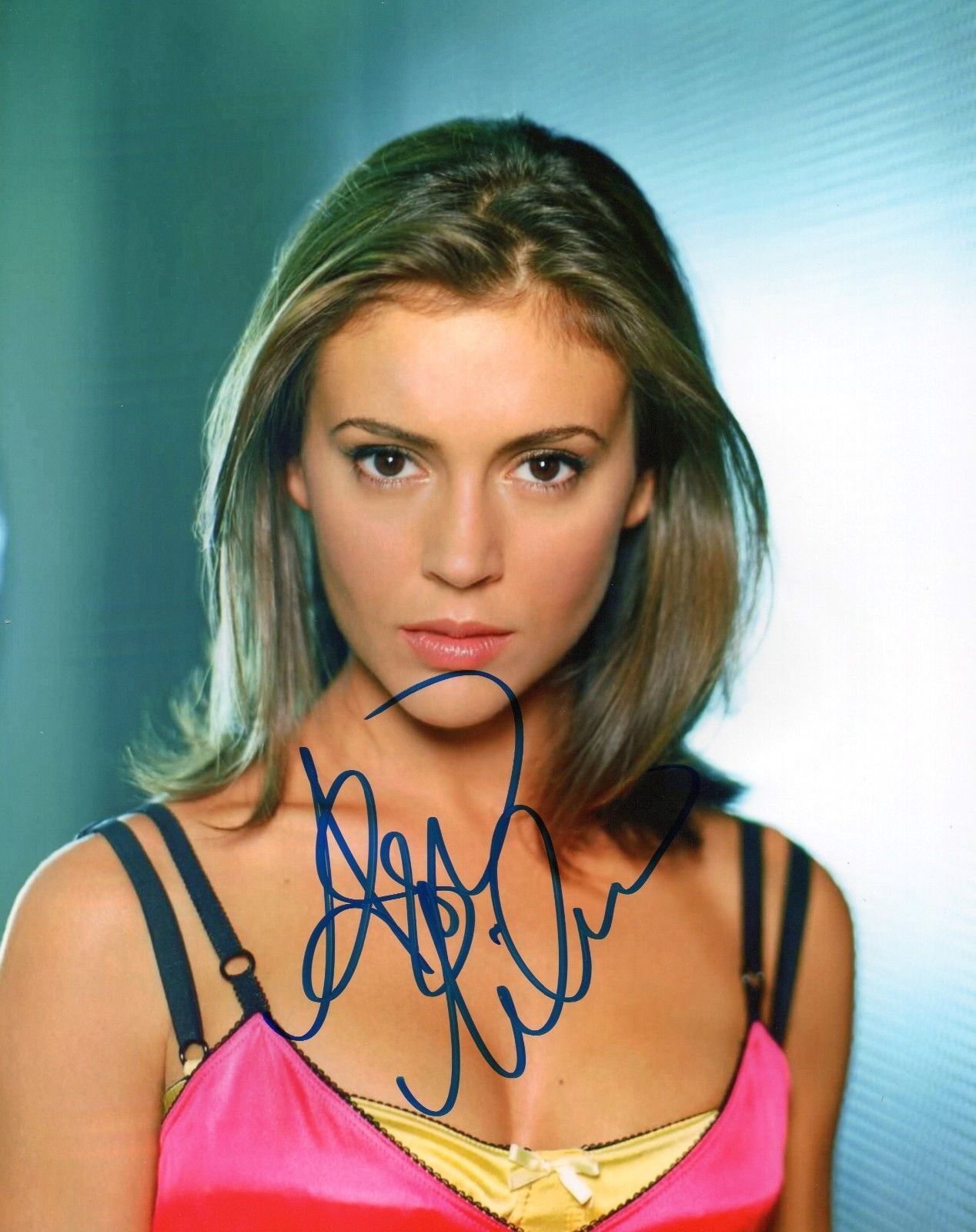 ALYSSA MILANO AUTOGRAPHED SIGNED A4 PP POSTER Photo Poster painting PRINT 2