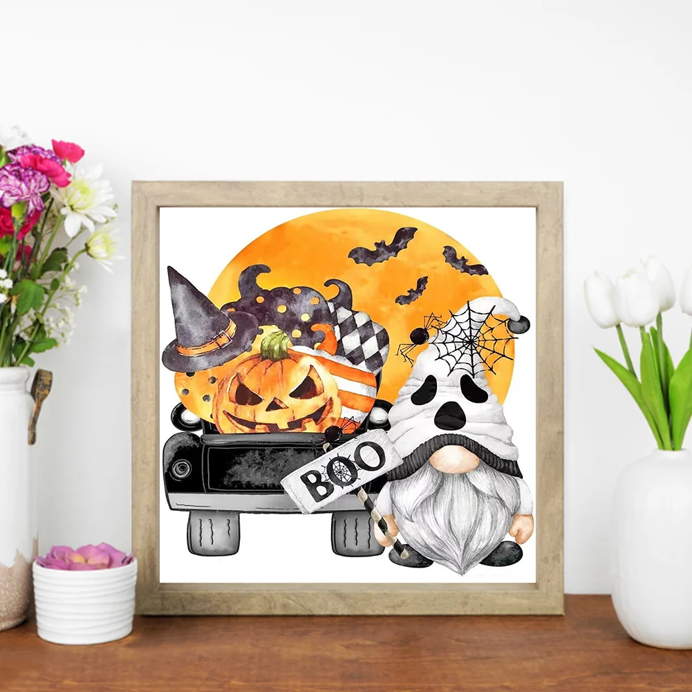 Halloween Pumpkin Cargoblin Diamond Painting Kits Full Round Drill Home Decor