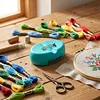 Magnetic Sewing Pincushion with Drawer Magnetic Pin Holder with Strong Magnet Oval Design for Sewing Quilting Pins Paper Clips Screws