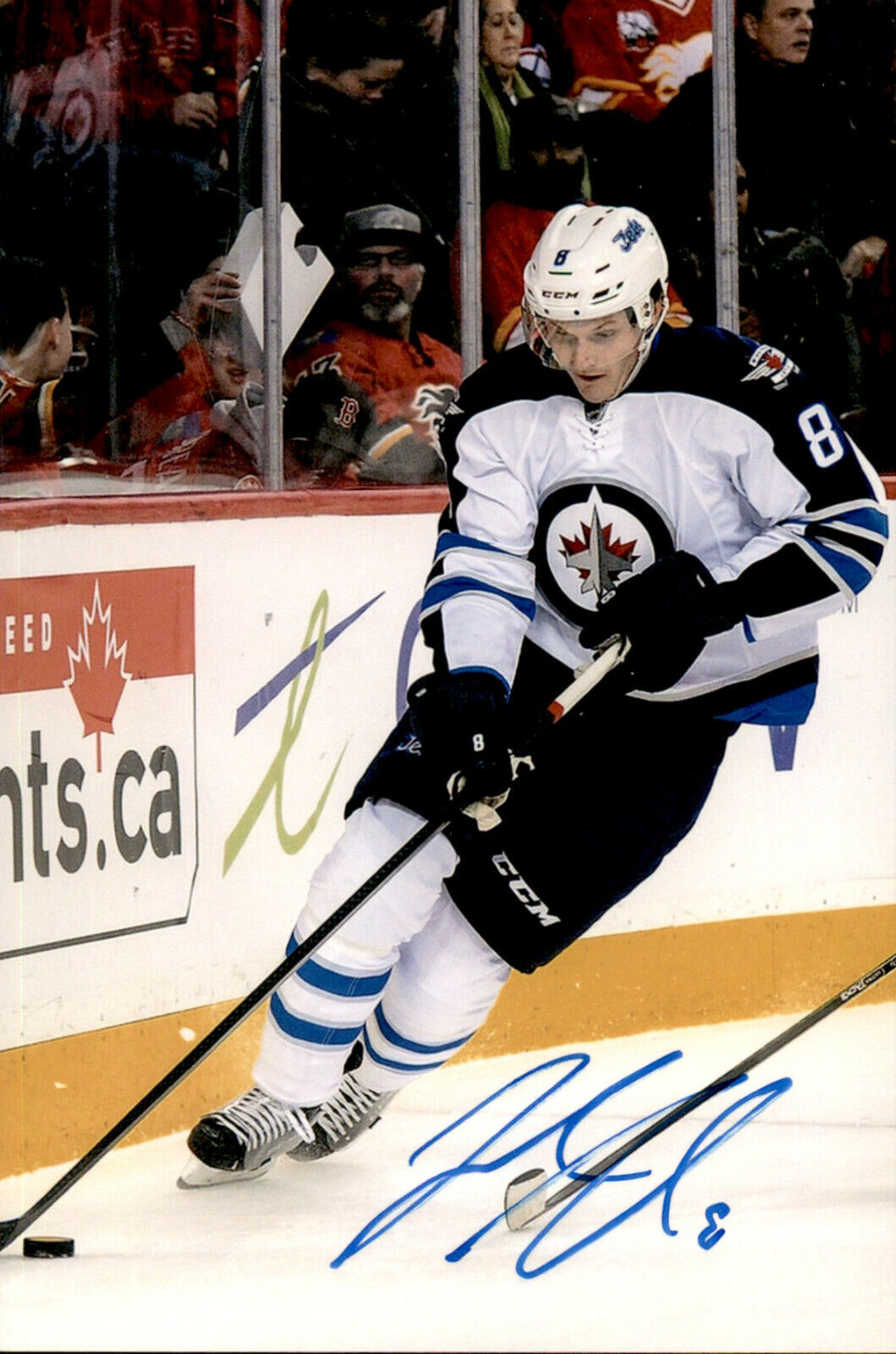 Jacob Trouba SIGNED autographed 4x6 Photo Poster painting WINNIPEG JETS #8