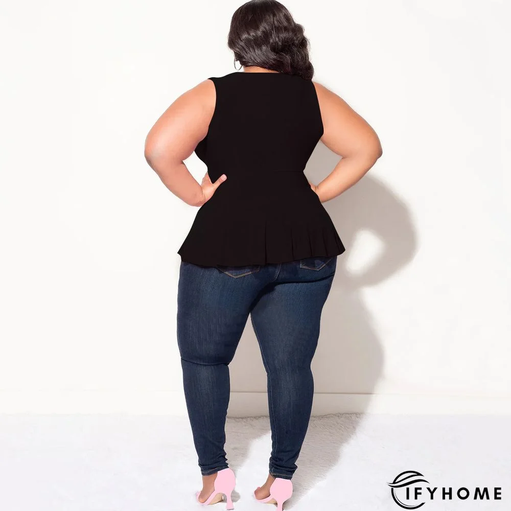 Solid Color V Neck Sleeveless Tie Fashion Summer T-Shirt Top | IFYHOME