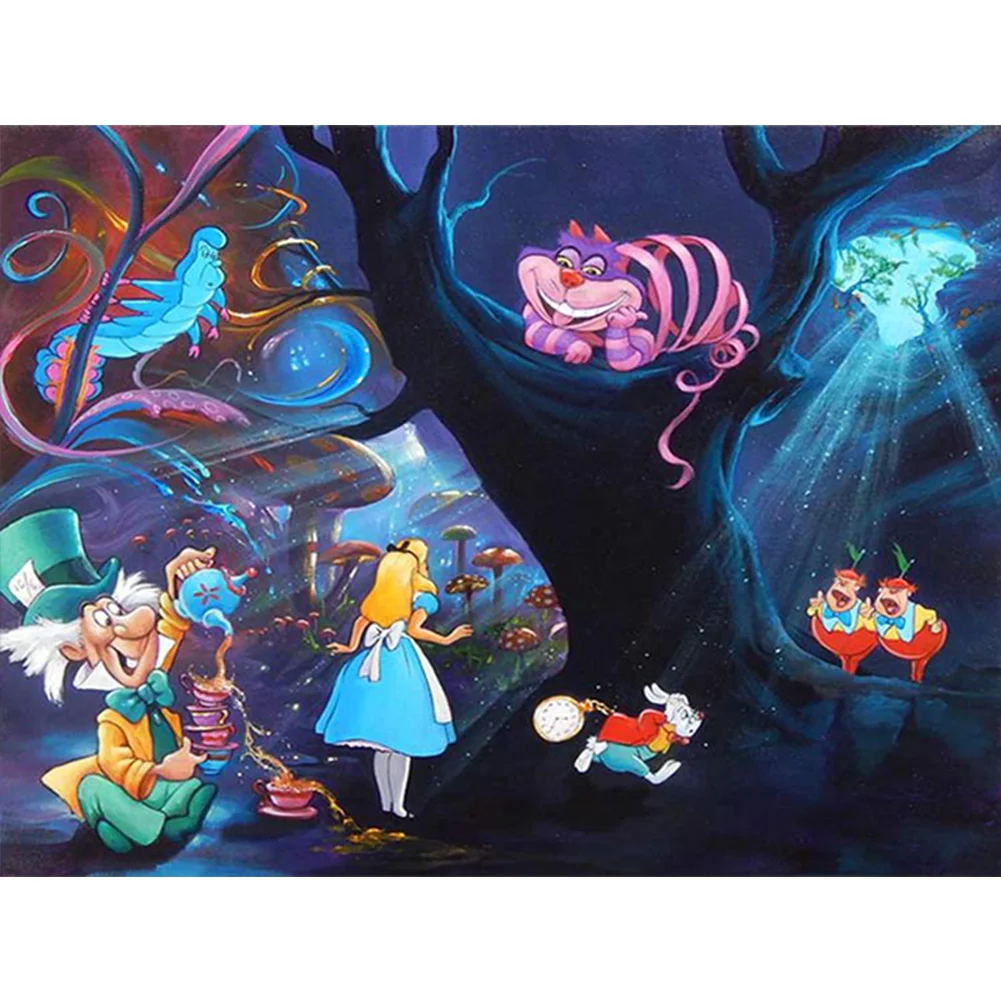 Alice In Wonderland 40*30cm(canvas) full round drill diamond painting