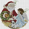 【Limited Stock Sale】Santa Claus And Angel-14CT Stamped Cross Stitch 26*27cm/10.24*10.63in tapestrymarket