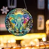 Diamond Painting Acrylic Elephant Hanging Pendant