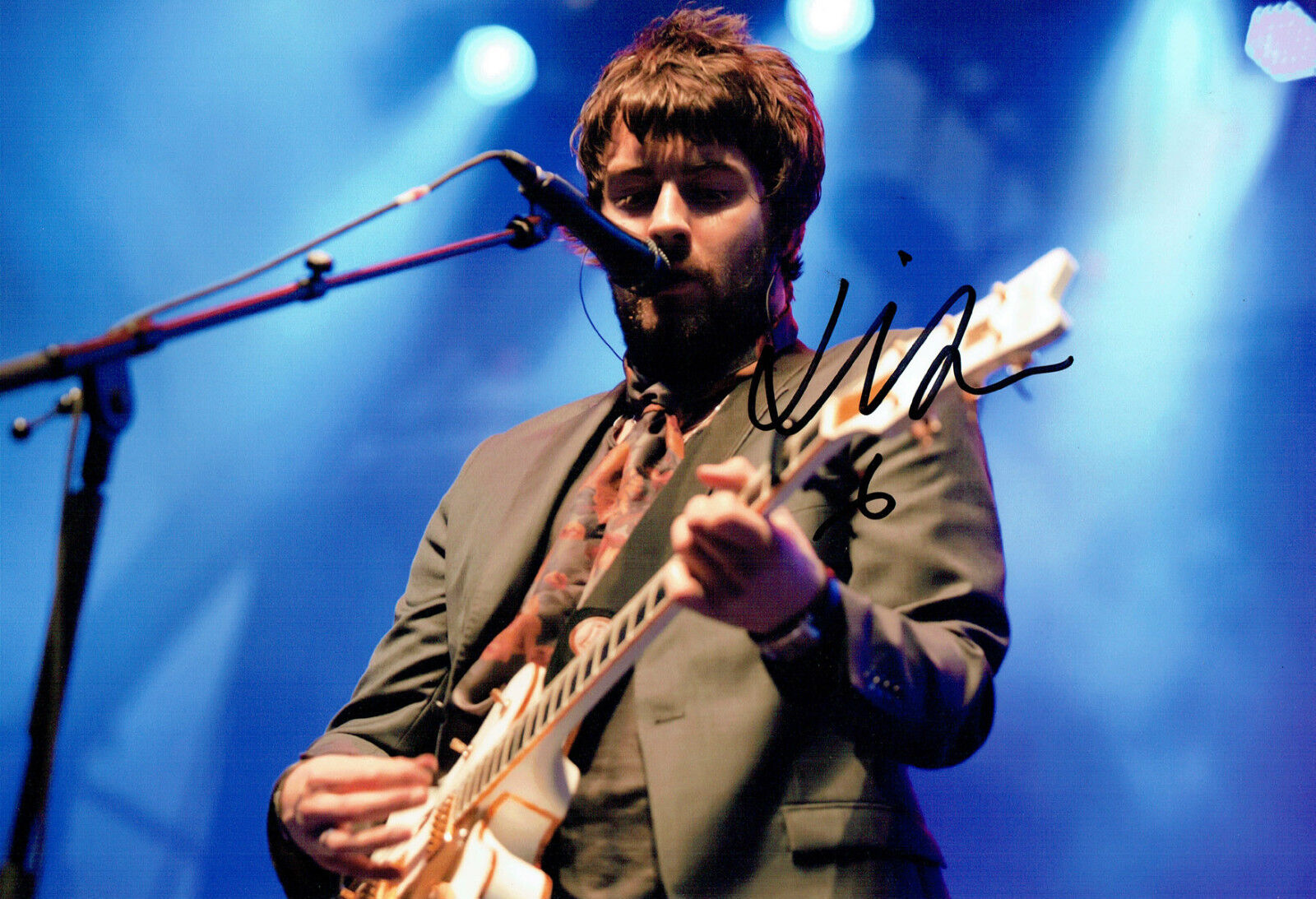 Liam FRAY COURTEENERS SIGNED Autograph 12x8 Photo Poster painting AFTAL COA Image A