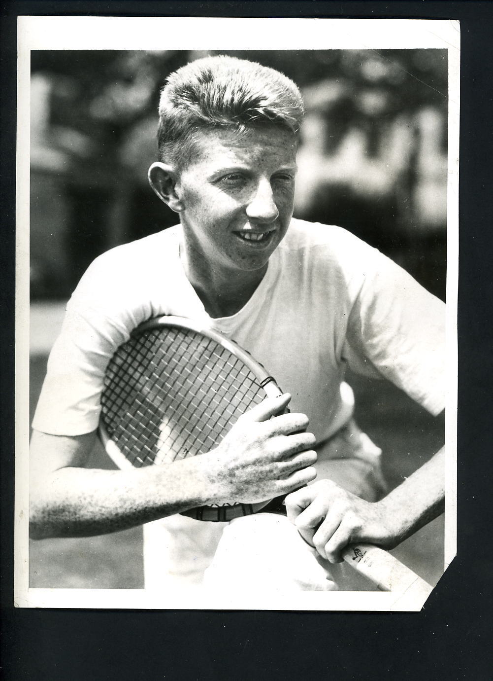 17 Year Old Don Budge goal is National Junior Championship 1933 Press Wire Photo Poster painting