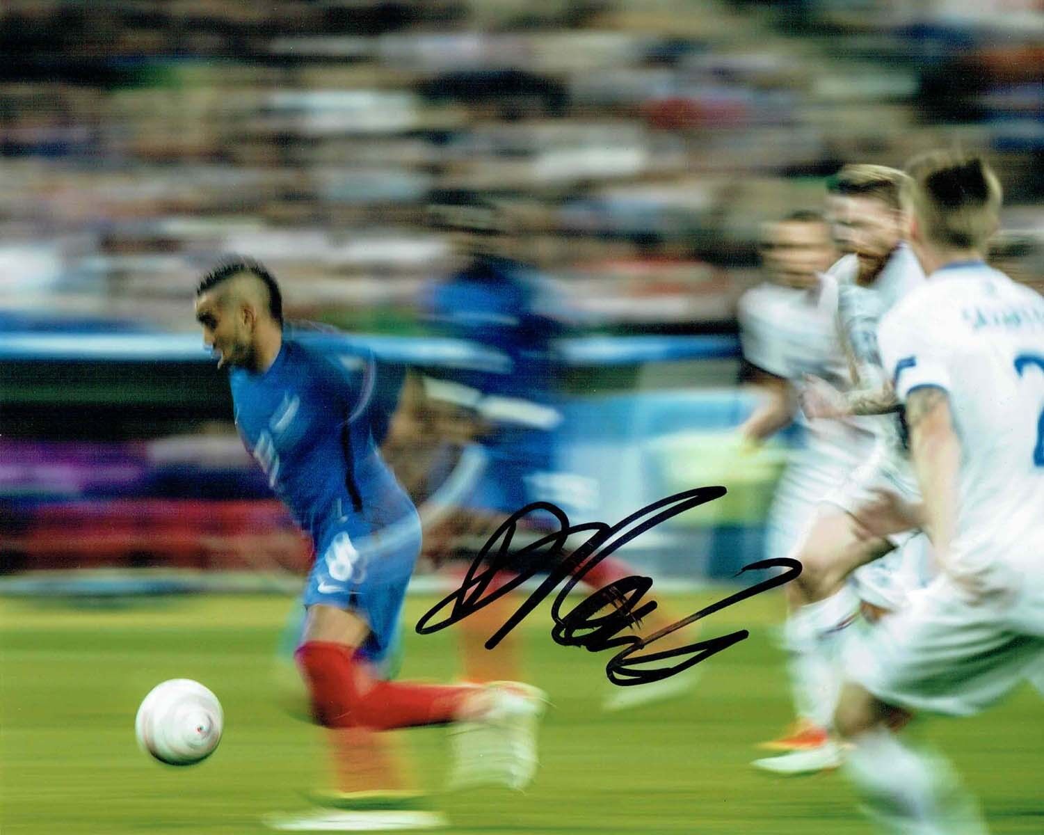 Dimitri PAYET France Signed Football Autograph 10x8 Photo Poster painting AFTAL COA