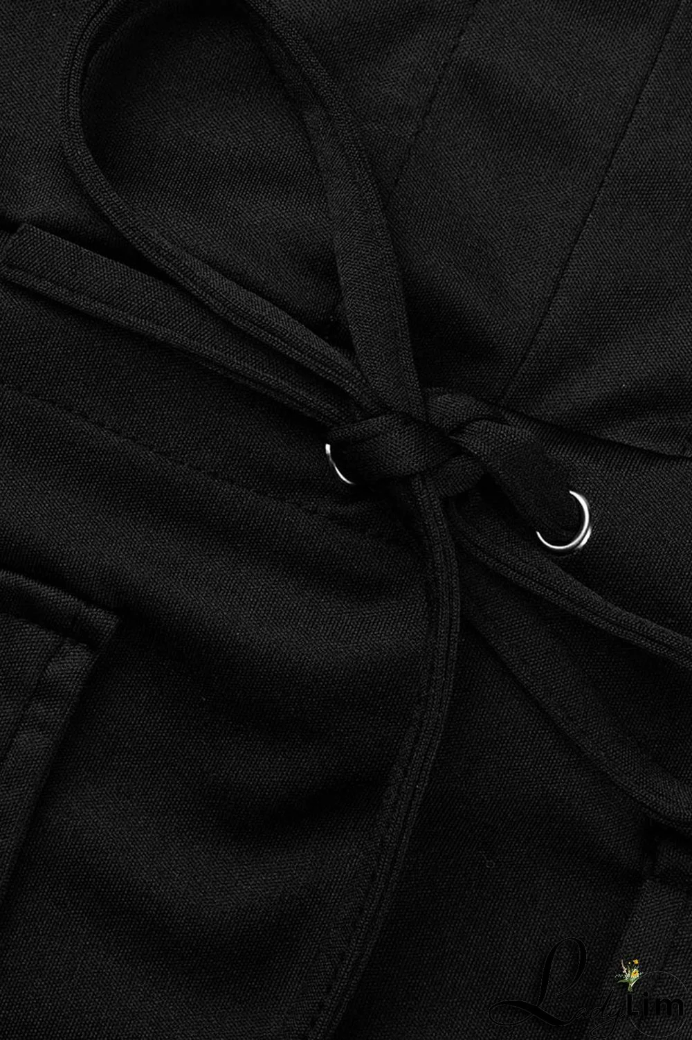 Tangerine Casual Solid Patchwork Draw String V Neck Straight Dresses