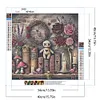 Biblioth&egrave;que poup&eacute;e fleur - perceuse ronde peinture diamant - 40*40cm