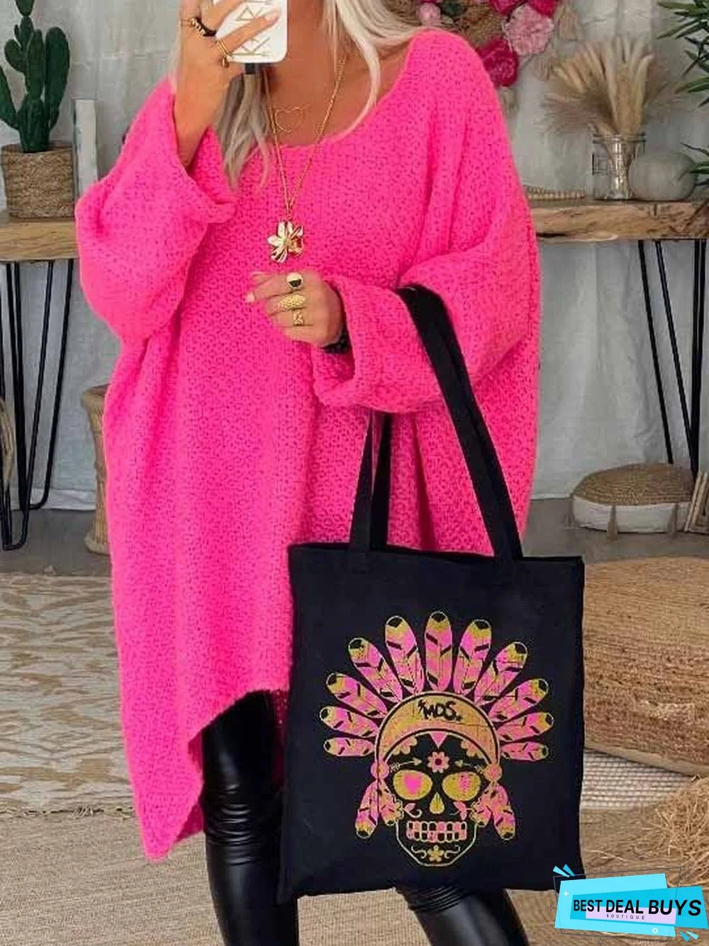 Wool/Knitting Casual Loose Dress