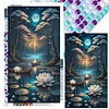 (40*70cm)Lotus Shadow Under The Moon - Full Round Drill Diamond Painting