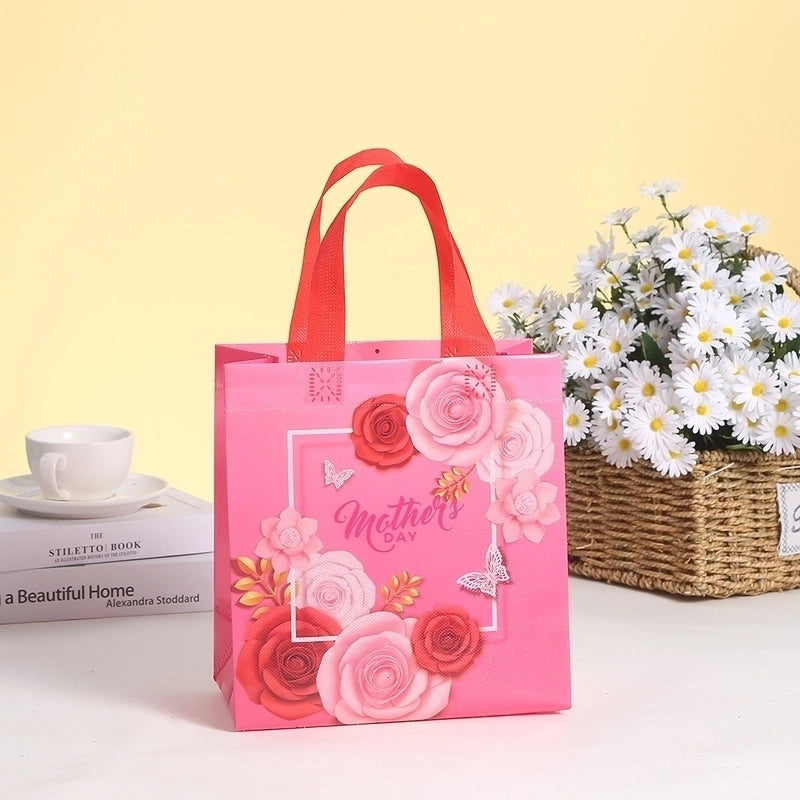 Mother's Day Minimalist Letter Nonwoven Daily Gift Bags