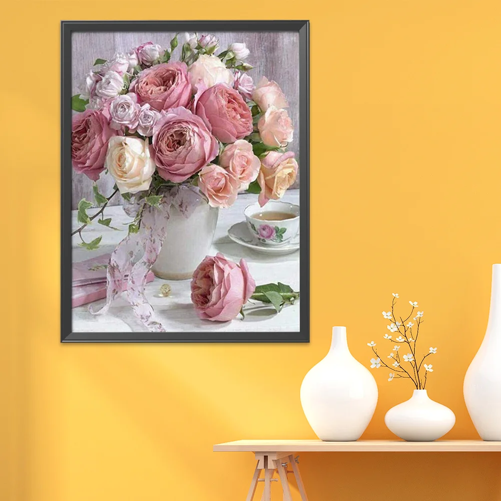 11ct Stamped Cross Stitch - Flowers(30*40cm)