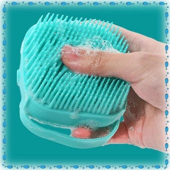 Silicone Bath Massage Soft Brush - Soft Silicone Shower Brush, Fit for All Kinds of Skin
