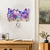Wooden Butterfly Flower Special Shape Diamond Painting Hanging Hooks for Decor