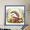 Hedgehog-11CT Stamped Cross Stitch 40*40cm/15.75*15.75in