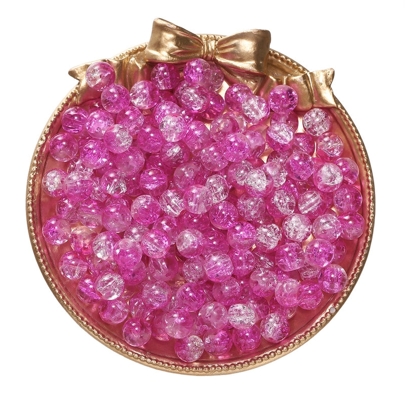 50 PCS/Package Diameter 10mm Diameter 4mm Diameter 8mm Glass Solid Color Jewelry Accessories