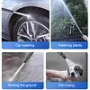 2pcs High Pressure Water Gun Nozzle with Ergonomic Grip Watering Hose Nozzle Sprinkler with Hose Clamps for Washing Home Cleaning Auto Accessories