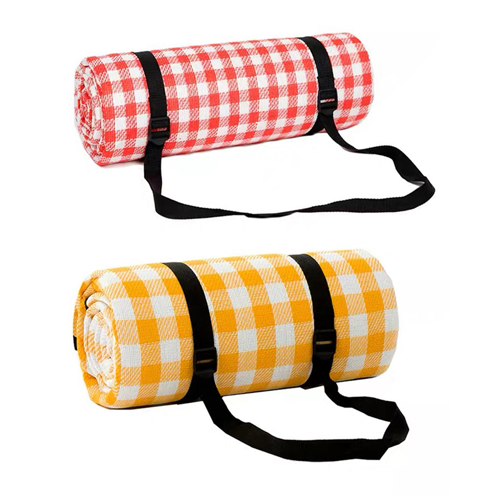 

Outdoor Waterproof Blanket Picnic Camping Beach Mat 200x200cm Plaid Pad, Yellow, 501 Original