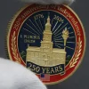 250th Anniversary United States Of America Commemorative Coin With Enamel Finish And Brass Alloy by Inlyline