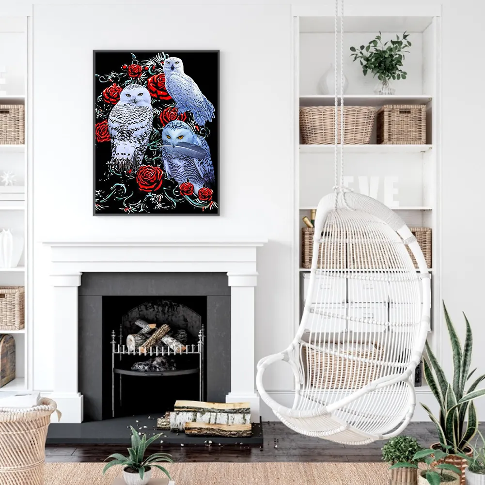 Full Round Diamond Painting 40*50cm - Owl