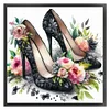 Flower High Heels-11CT Stamped Cross Stitch 40*40cm/15.75*15.75in