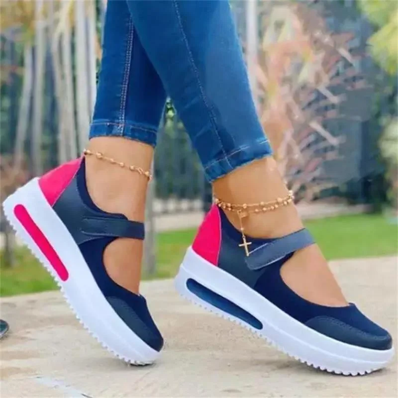 Spring Autumn Women Sneakers Lace-Up Platform Sports Shoes for Ladies Breathable Sneakers Leopard Print Women's Vulcanize Shoes