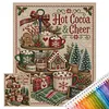 Holiday DIY 11CT 3 Strand Stamped Cross Stitch Kit for Adults 40x50cm