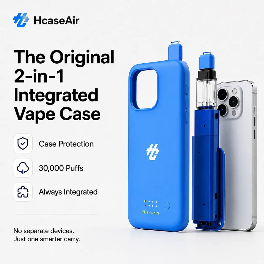 HcaseAir 2-in-1 Integrated Vape Phone Case for iPhone