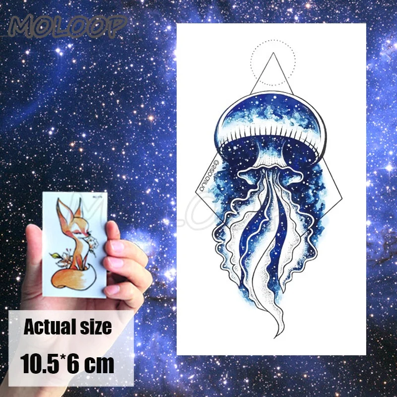 Tattoo Sticker Little Half Face Cat Element Small Animal Flower Water Transfer Temporary Fake Body Art Tatoo for Kid Girl Boy