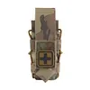 Closed Flap Tourniquet Pouch EMT Emergency Survival Med Pouch for Chest Rig Vest