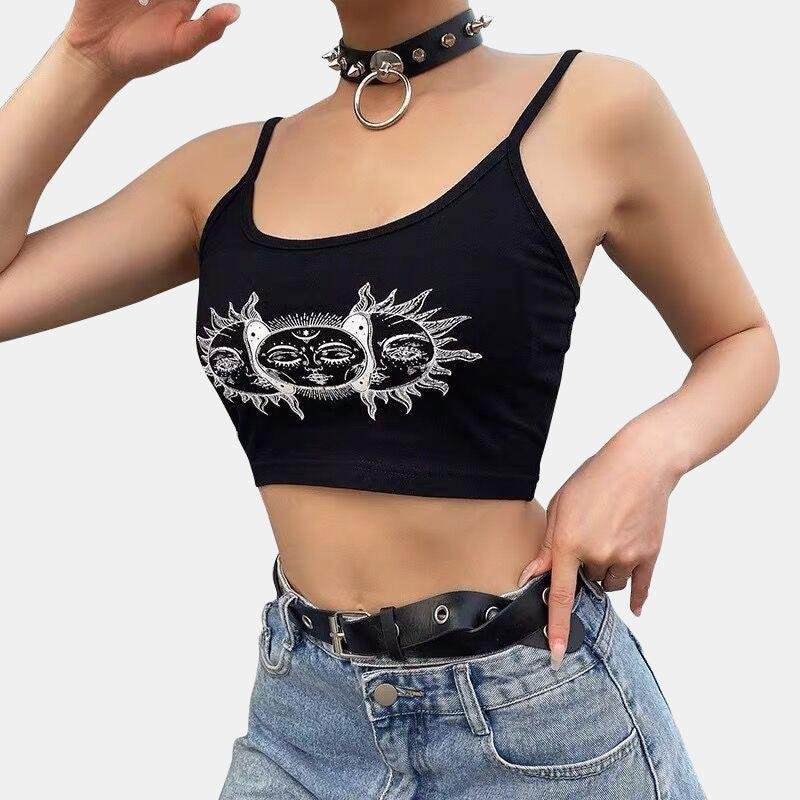 Sun Print Crop Top