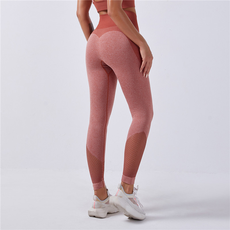 ladies' red exercise leggings 