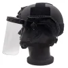 Hikepros Tactical Helmet Transparent Mask FAST/MICH NIJ level IV Combat Helmet Mask /High-Strength Protective mask